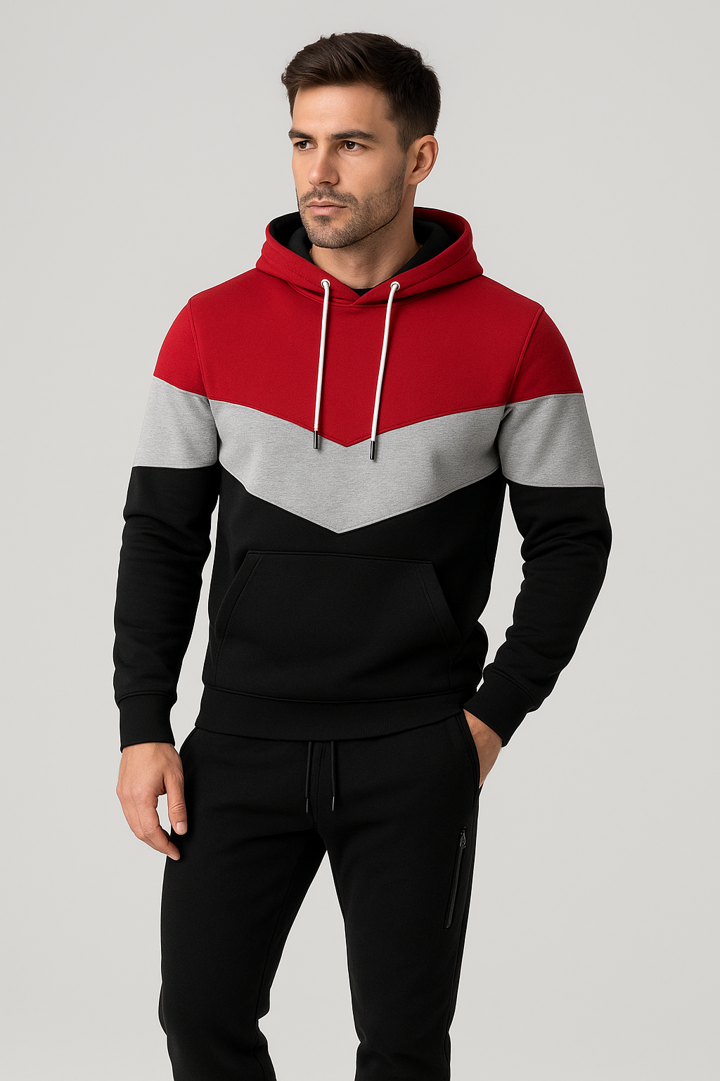 Completo “Tri-Color Street Hoodie”